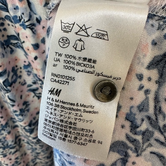 Divided H&M Pink Floral Dress Size 2 💥2/$15 or 3/$20💥 - Picture 7 of 12